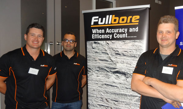 Luke Martyn, Reza Ghaemi and Ernest Martyn from Fullbore Drill & Blast sponsored the Blasting Workshop.